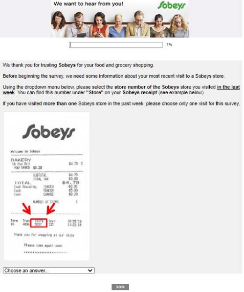 Sobeys Customer Survey