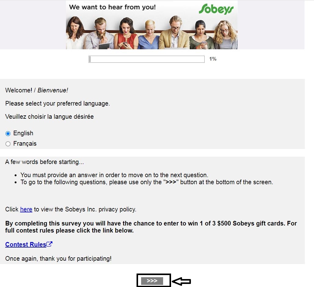 Steps to Take The Sobeys Online Survey