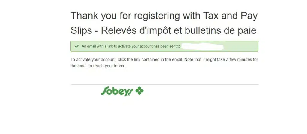 sobeys People Portal registering details after paying tax and payslips