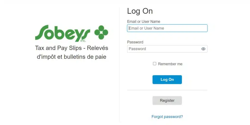 Sobeys People Portal Login Page